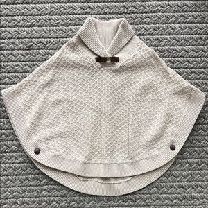Janie and Jack Cream Knit Poncho